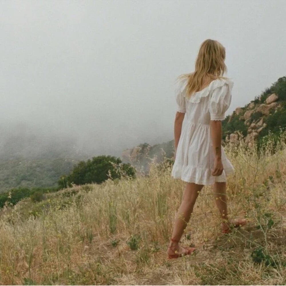 Doen White Ruffled Mini Dress - Picture 2 of 15